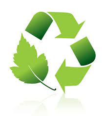 eco frinedly logo green arrows and leaf