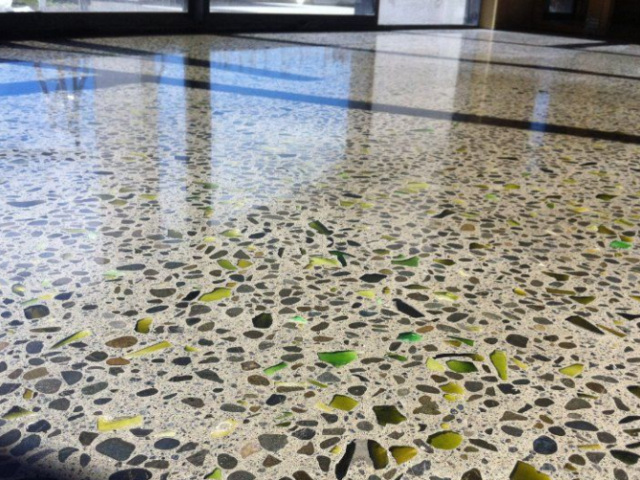 Modern Elegance: The Beauty of Polished Concrete Floors with Glass Accents