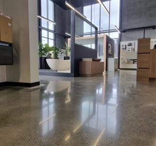 retail polished concrete floor